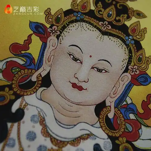 艺巅吉彩 尼泊尔棉布装裱 天然矿物颜料画心 金刚萨埵 唐卡 佛像 不