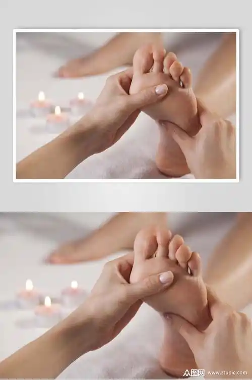足疗图片脚底穴位按摩摄影图素材