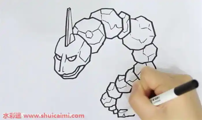 大岩蛇怎么画大岩蛇简笔画简单