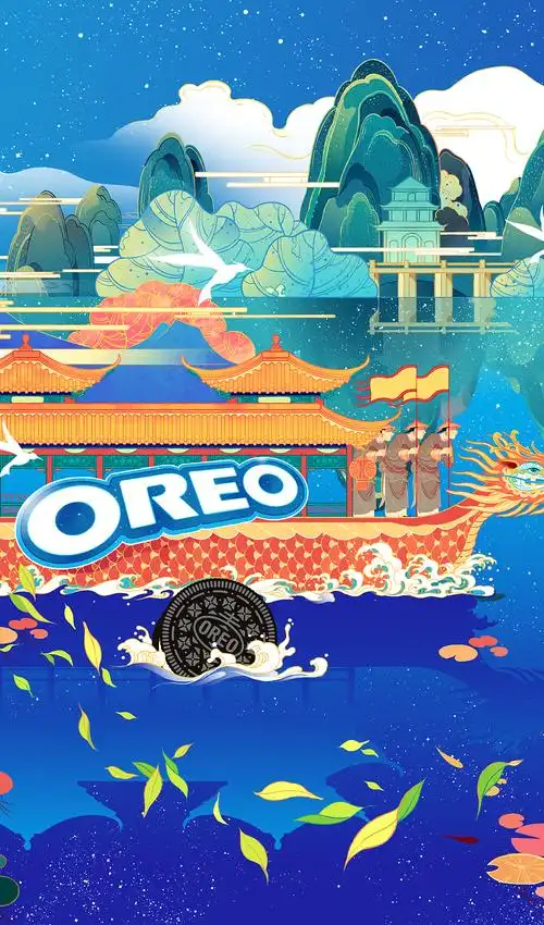 奥利奥故宫系列插画