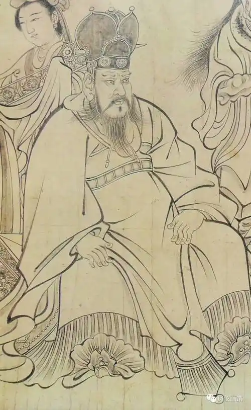 唐吴道子送子天王图长卷高清赏析