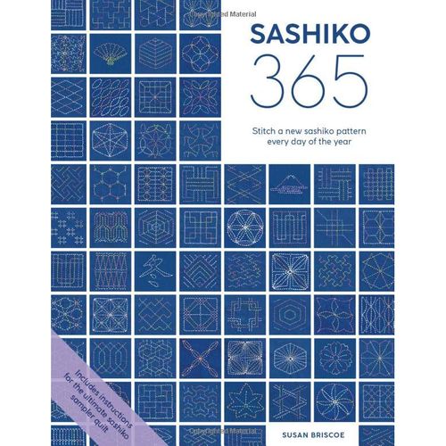 现货 sashiko 365 佐彦刺绣 每天缝制一个图案样本 缝纫绣花教学