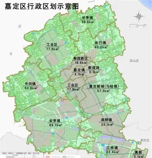 嘉定区在上海市很特殊:25年前已是近郊区,与宝山闵行浦东相同
