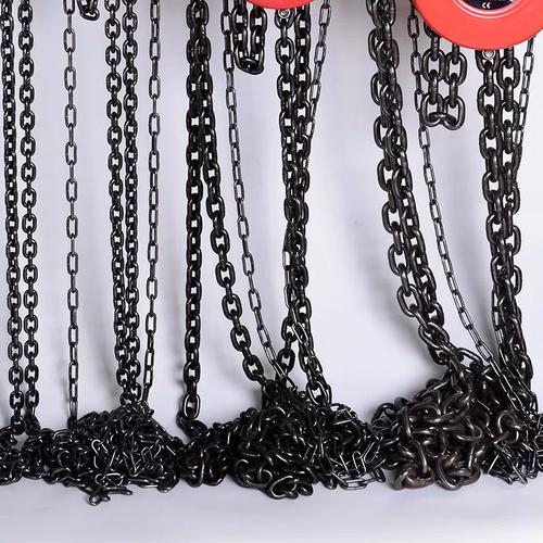 锰钢起重链条承重手拉葫芦吊链工厂起重吊具黑色索具圆环链条