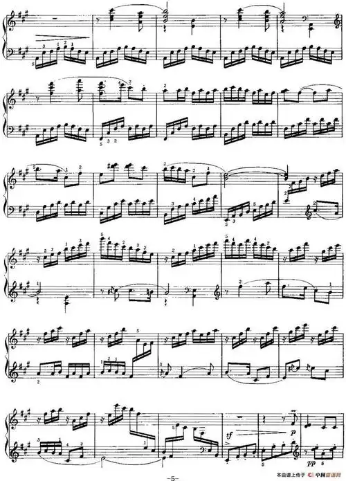 中国钢琴名曲30首:百鸟朝凤钢琴谱 器乐乐谱