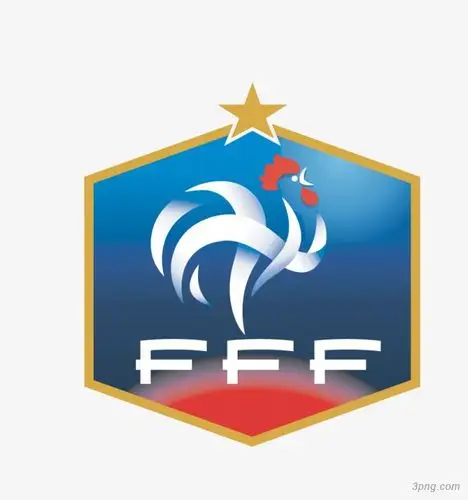 法国足球队队徽png素材透明免抠图片标徽logo