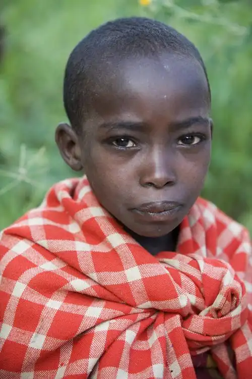 儿童,竖图,非洲,肯尼亚,红色,摄影,肖像,女孩,彩图,旅行