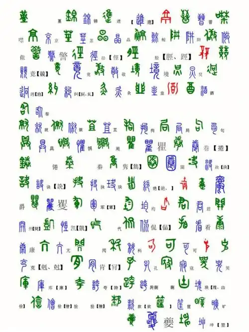 文字的魅力71甲骨文金文小篆汇编2