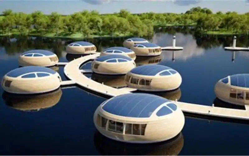 地皮涨价了就这么住!飘在水上的房子,怎么吹都不倒