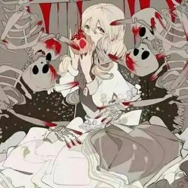 自残带血的二次元头像很恐怖