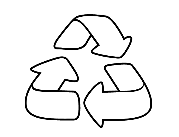 可回收材料简笔画图片