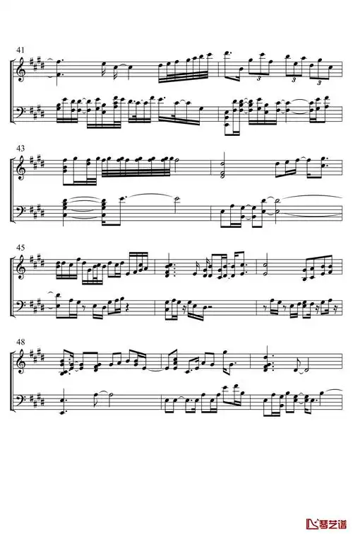 年轮说钢琴谱杨丞琳cuppix编配