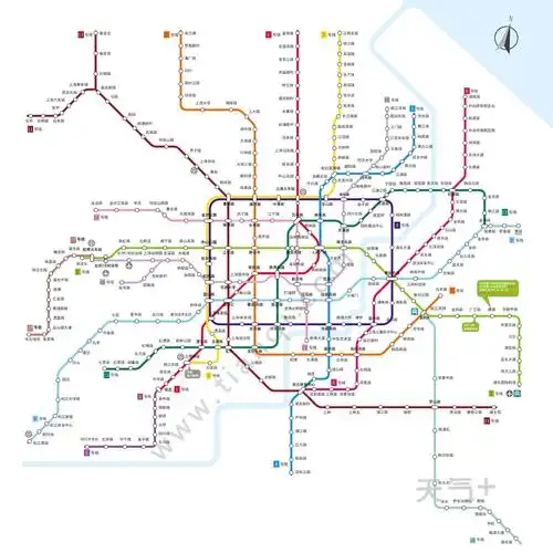 2021年上海地铁线路图高清版 上海地铁图2021最新版
