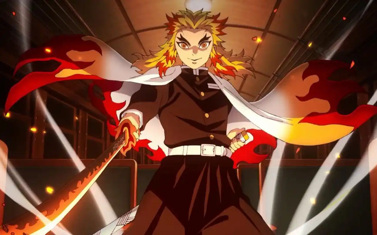 水彩鬼灭之刃炎柱炼狱杏寿郎大哥