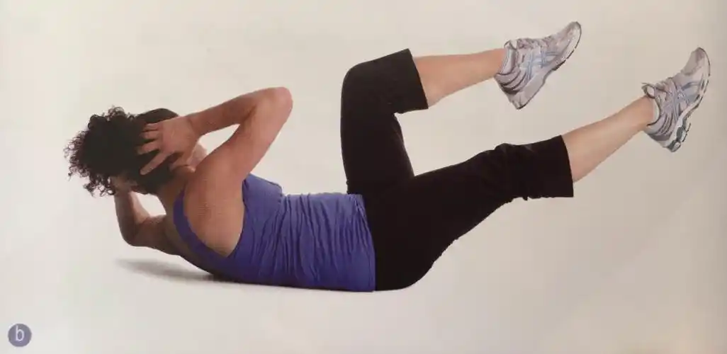 日常锻炼-空中骑车卷腹