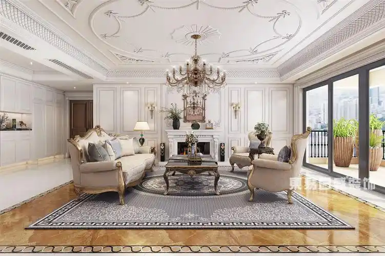 碧桂园260平米客厅法式风格装修效果图