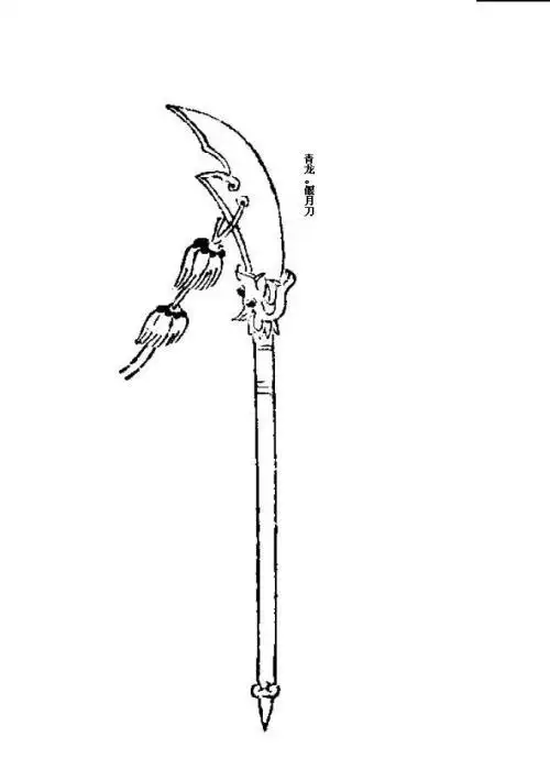 关公青龙偃月刀简笔画