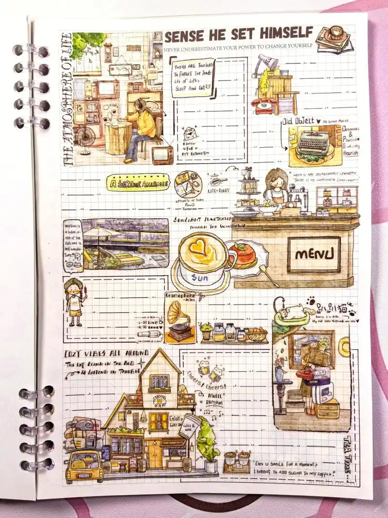 醒醒小巷人家b5大本手帐排版