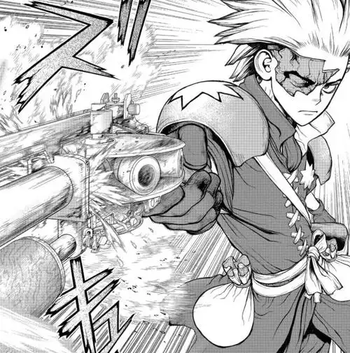 石纪元漫画版:时隔三年,对付狮子王司的武器完成,却是用来救他