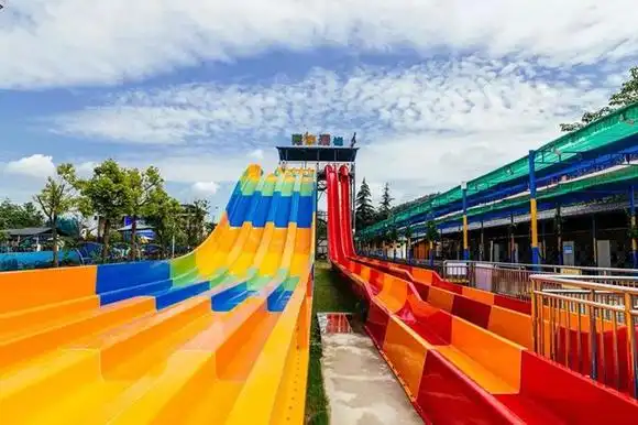9元,绵阳加勒比海水乐园】大喇叭,超级滑道,宝贝专属儿童游乐,嗨翻