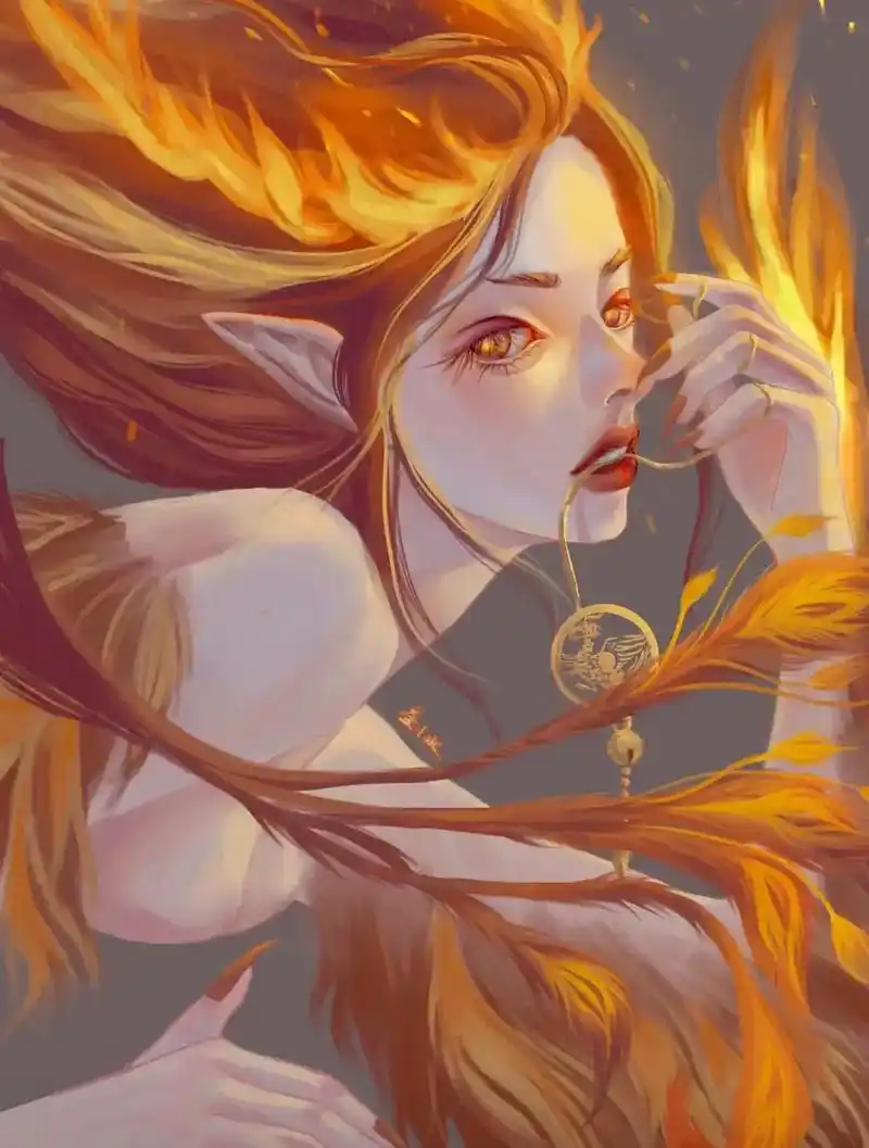 今天拍的是朱雀拟人化,希望大家喜欢.#神兽拟人化 - 抖音