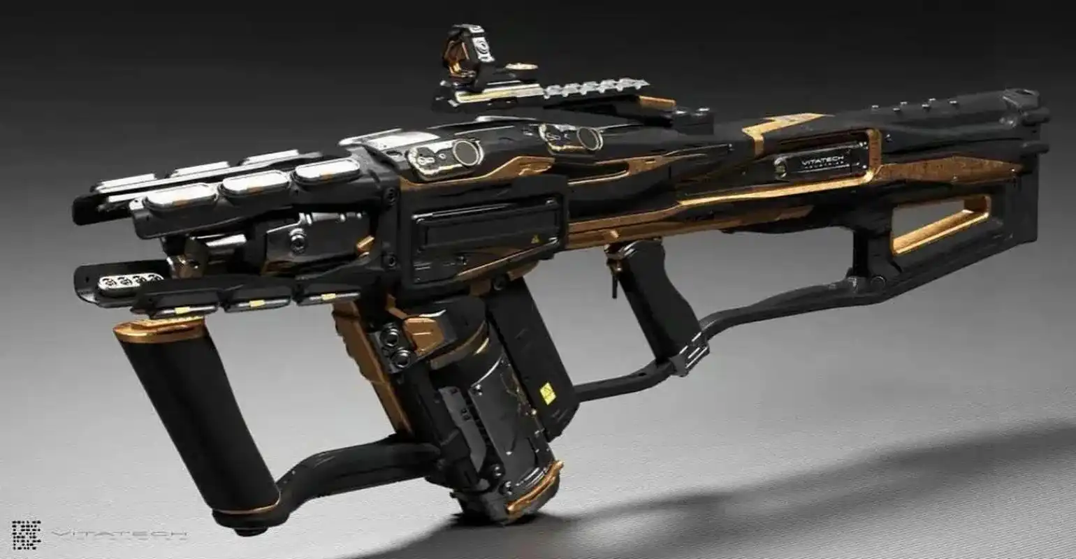 建模欣赏:游戏中的未来武器. #游戏# #模型# #科幻