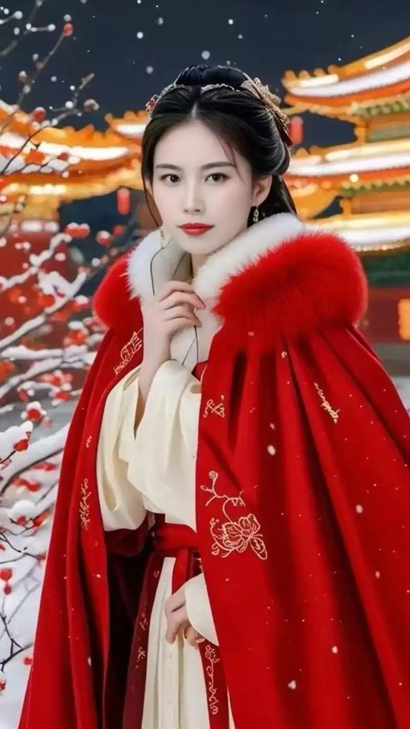 红衣古装 红色也不错啊