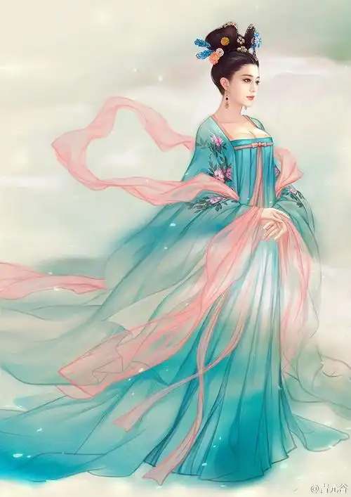 武媚娘 青元谷手绘