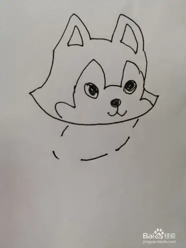 阿拉斯加犬怎么画