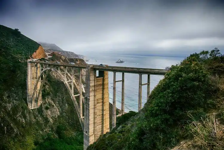 这是在加州一号公路上