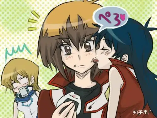 如何看待游戏王gx中游城十代和天上院明日香的感情