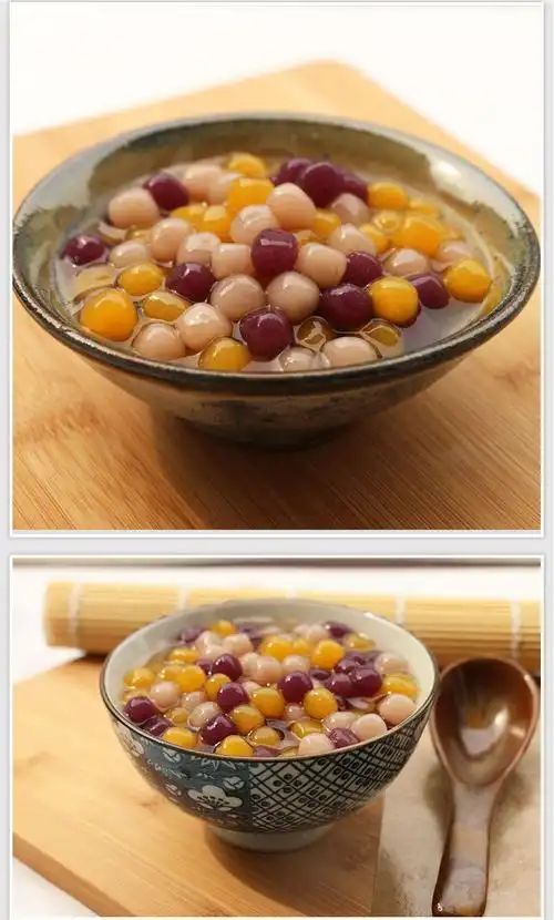 管阿嬷迷你小芋圆三种口味 地瓜圆紫薯圆芋头圆 批发18公斤