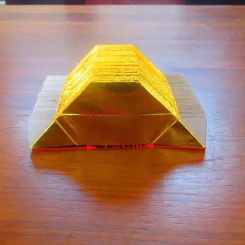 祭祀烧纸金色金箔纸折批大号金条金纸黄纸金元宝叠宝纸元宝半成品