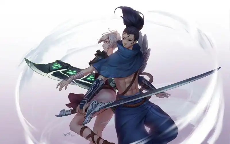 【英雄联盟/亚索/瑞文/黑夜使者/黎明使者/台词剪辑】何以与君识 无言