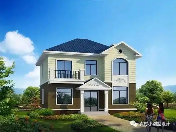 7套二层古朴清新二层新中式别墅自建房,造价低经典实用二层别墅