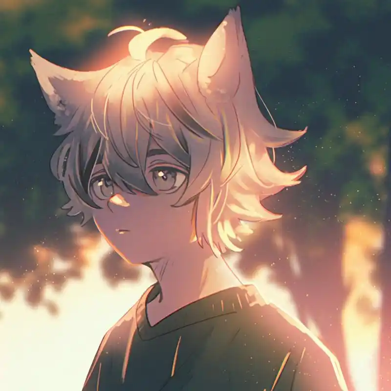 男生头像|猫耳少年 喜欢的话可以用来当头像不要用来发作品