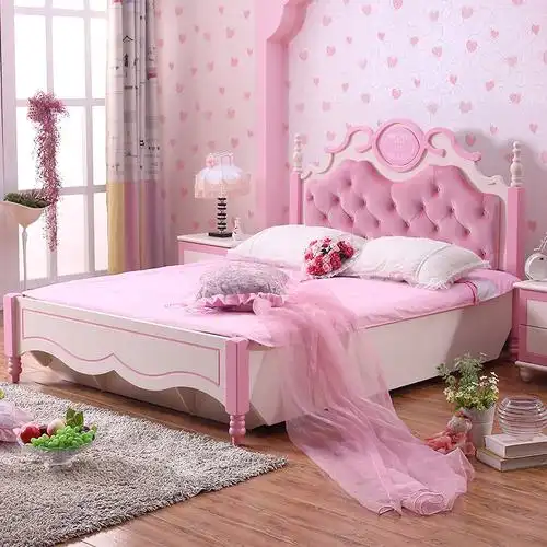 粉色柔美公主房,圆你儿时的公主梦
