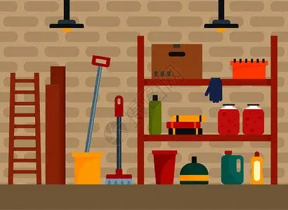 储藏室开盘插画_储藏室开盘卡通_储藏室开盘插图_手绘_板绘_摄图网