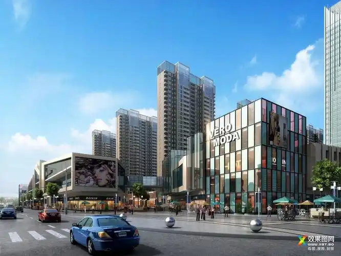河南商丘商业综合体项目 - 混合社区 - 效果图网