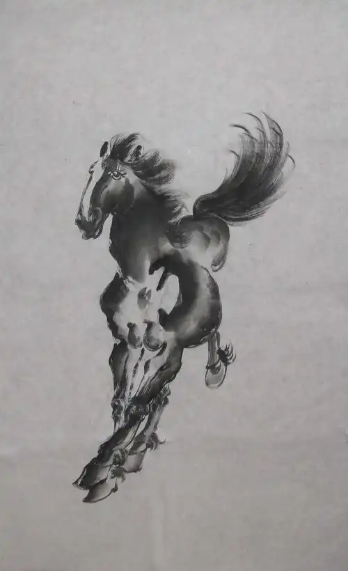 马_写意马_马_动物_国画_装饰作品_园圆堂