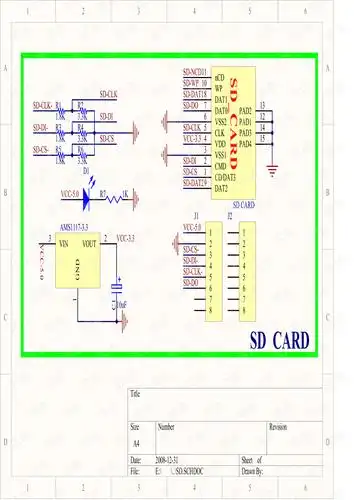sd卡实用电路图(经实用验证)