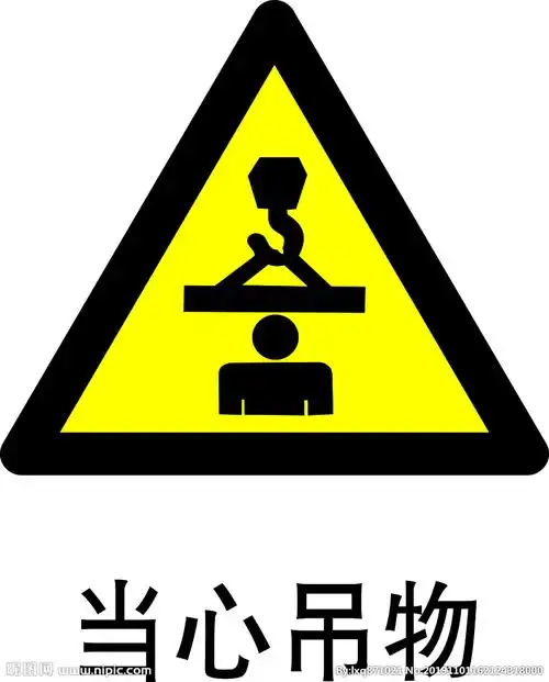 当心吊物设计图__公共标识标志_标志图标_设计图库_昵图网nipic.com