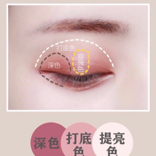 初学者淡妆眼影画法让我们一起学起来