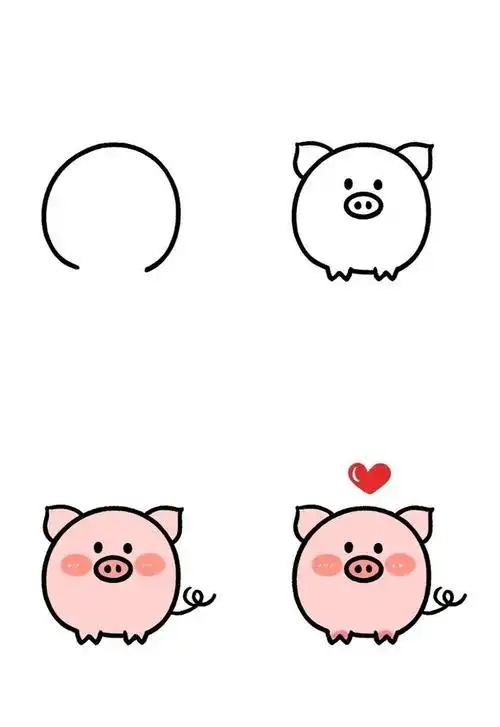 🐷猪猪的简笔画🎨