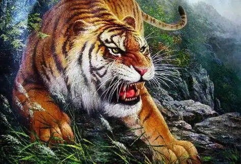 老虎霸气简笔画老虎霸气简笔画教程