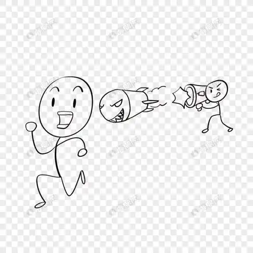 打仗小人简笔画