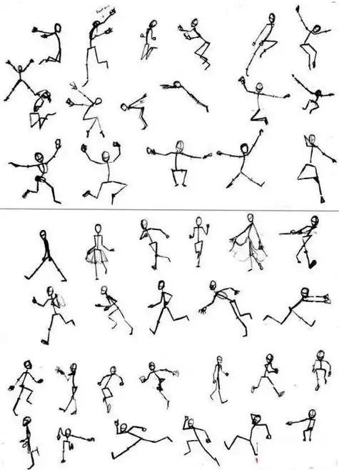 简笔画火柴人简笔画火柴人各种动作