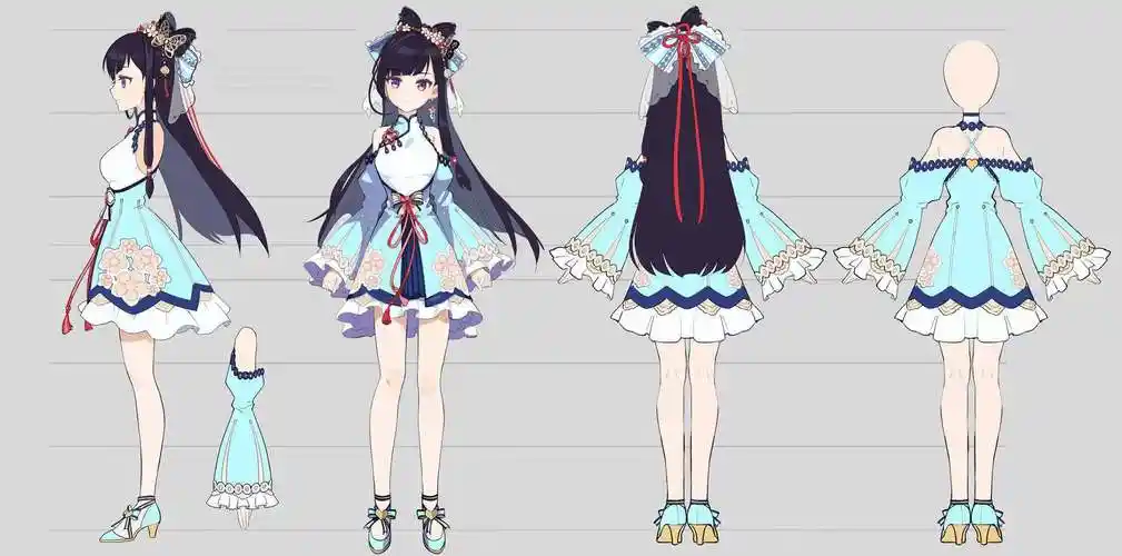 q版live2d素材形象 - 米画师