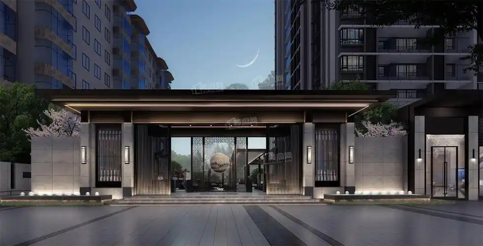 小区社区大门效果图