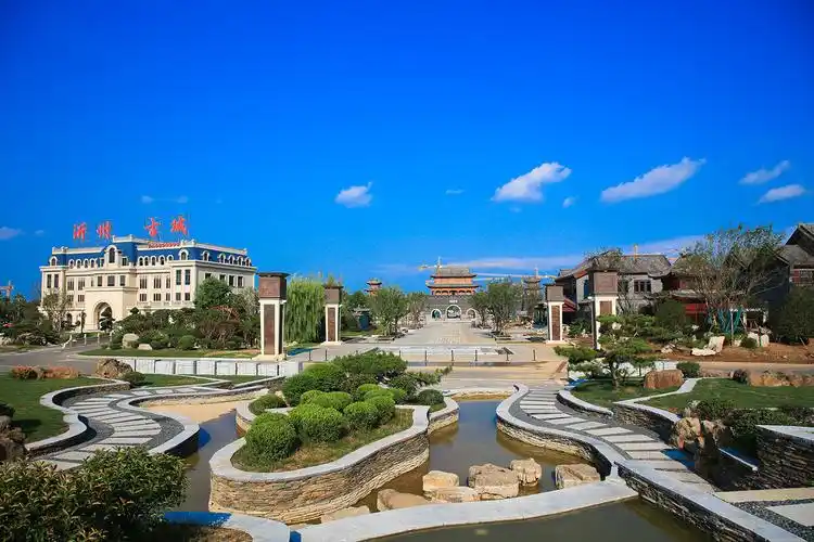 山东省临沂市沂州古城夏季风景